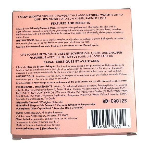 ĀTHR Beauty Aurora Diffused Reflections Bronzing Powder 8g Vegan NEW - Picture 3 of 6